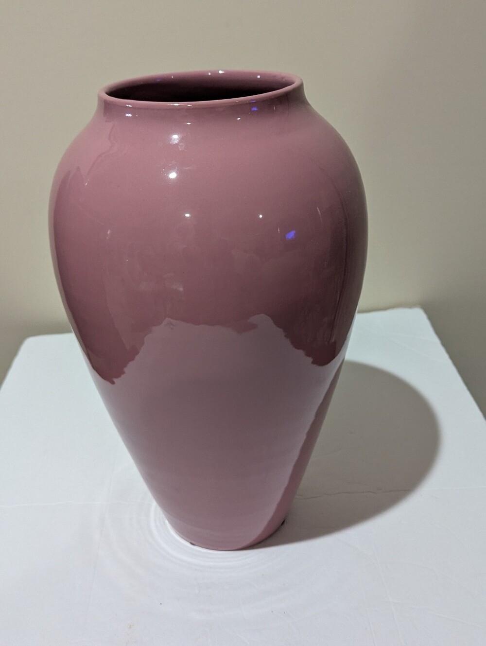 Elegant Pink Ceramic Floor Vase - Home Accents 14H X 7W - Picture 7 of 7